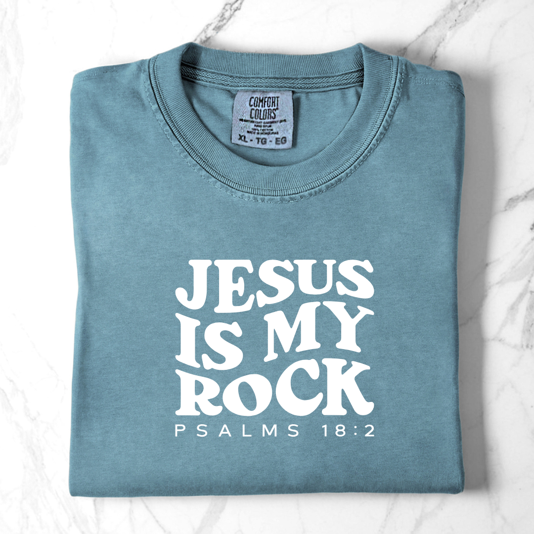 Jesus is My Rock - Psalms 18:2 Comfort Colors Tee