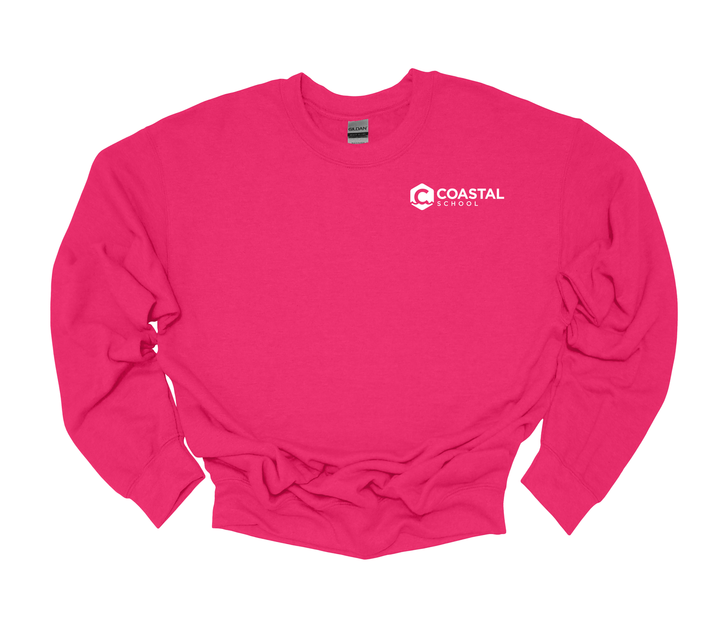 Coastal School Crewneck - White Pocket Logo