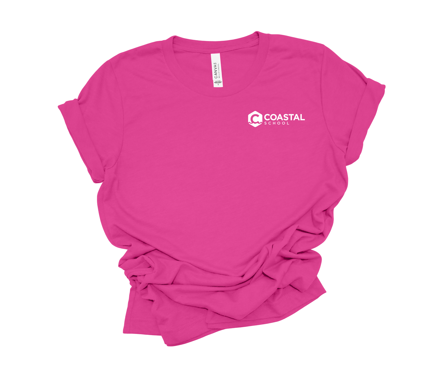 Coastal School Tee- White Pocket Logo