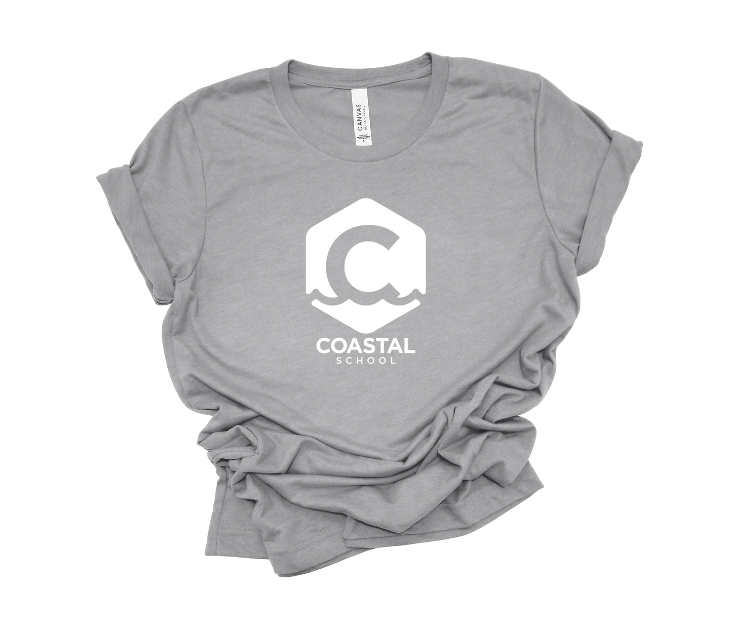 Coastal School Tee- White Logo