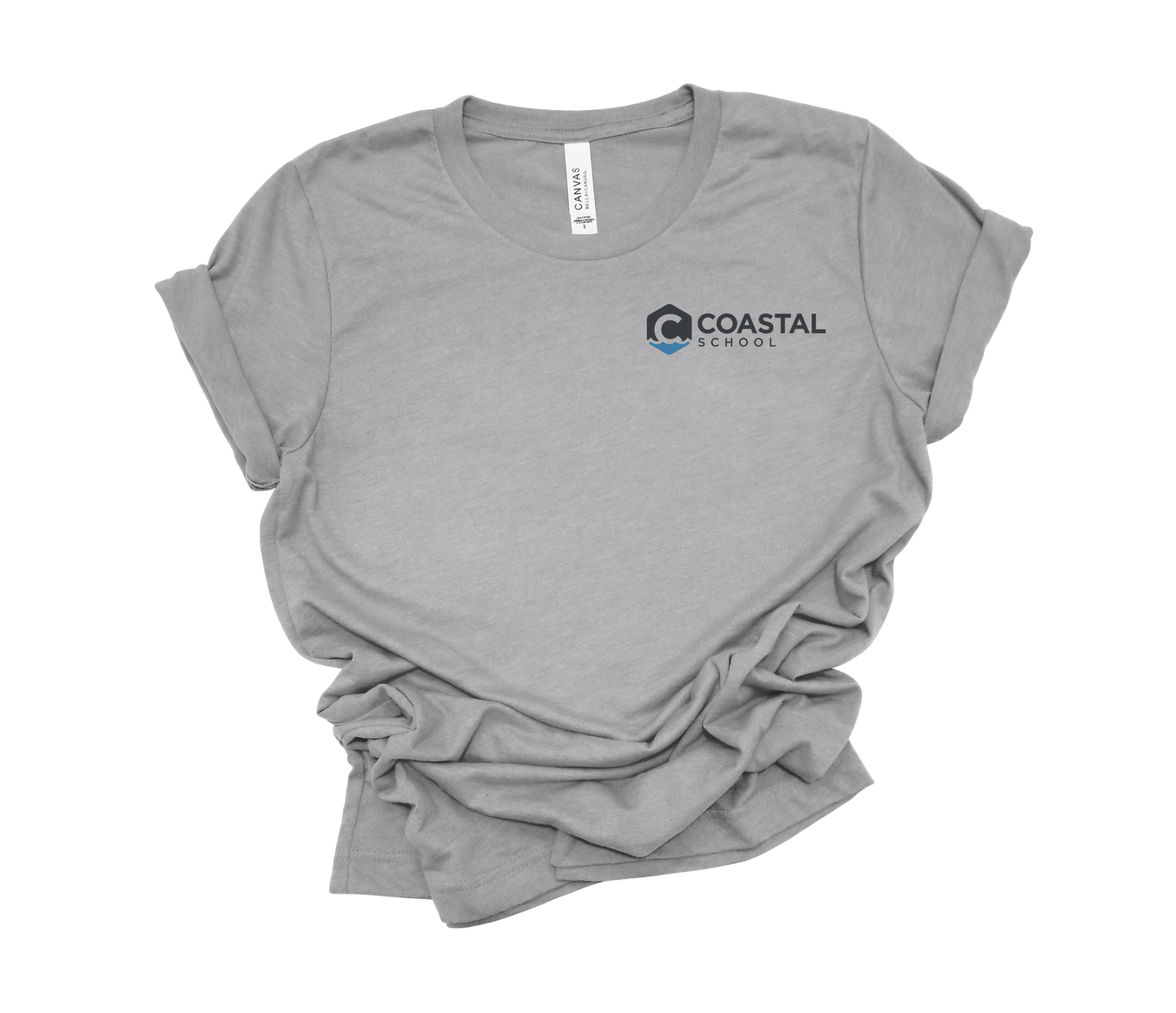 Coastal School Tee- Colored Pocket Logo