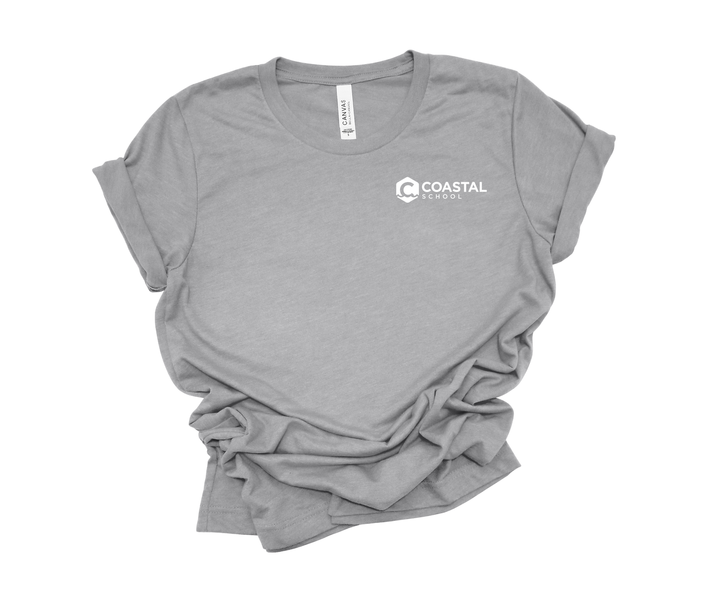 Coastal School Tee- White Pocket Logo