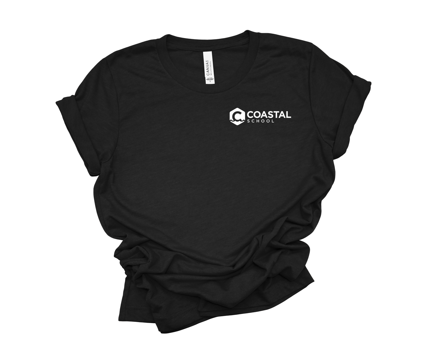 Coastal School Tee- White Pocket Logo