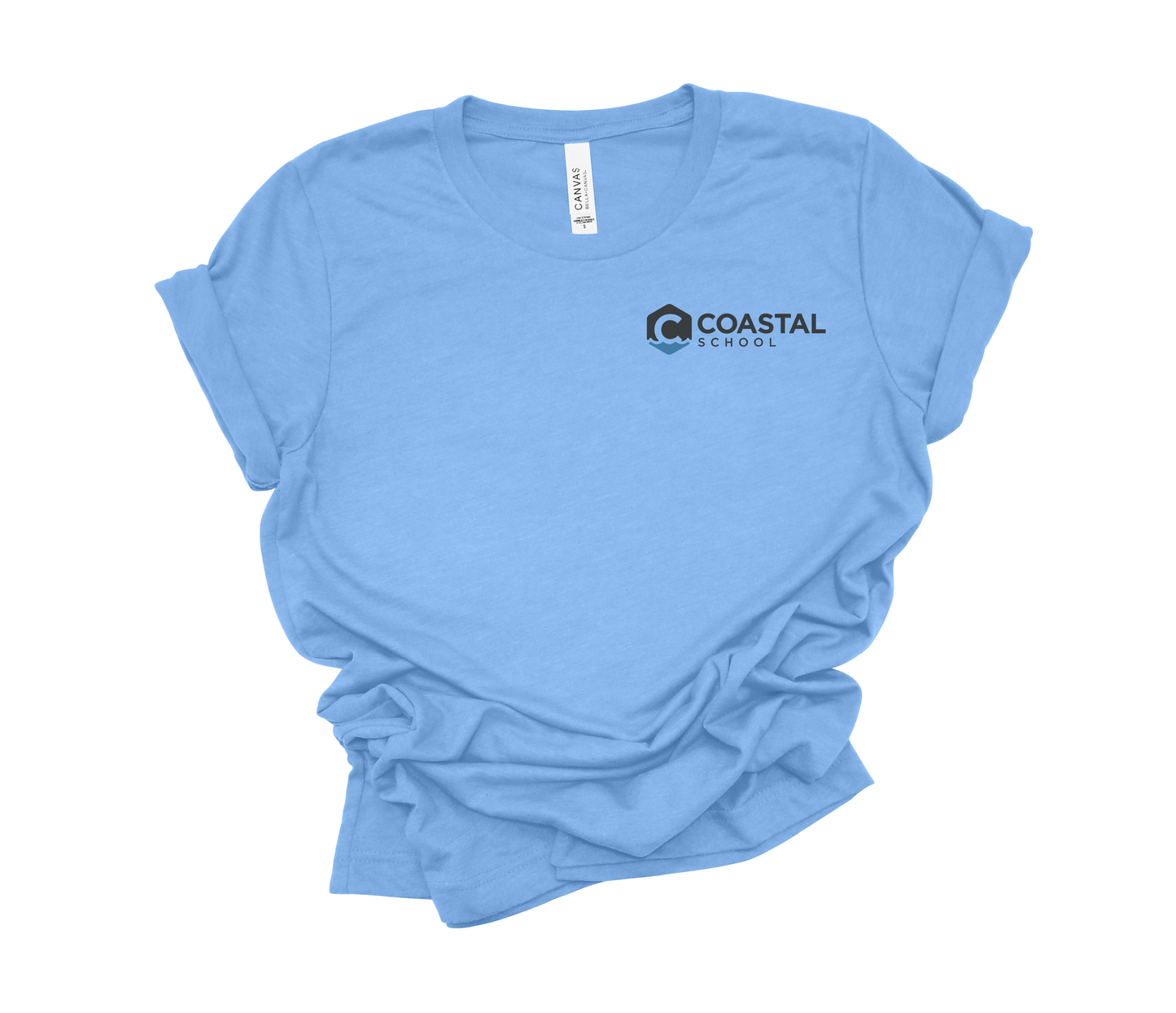 Coastal School Tee- Colored Pocket Logo