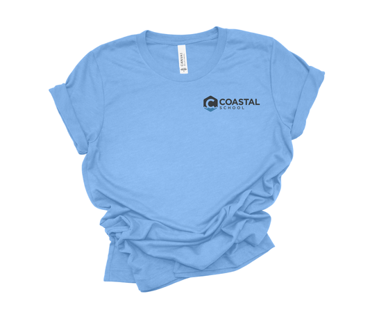 Coastal School Tee- Colored Pocket Logo
