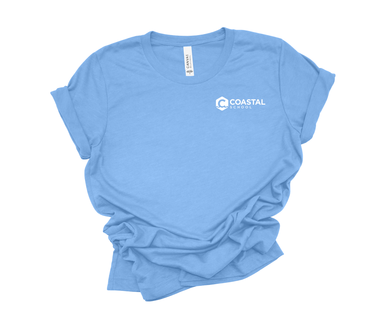 Coastal School Tee- White Pocket Logo