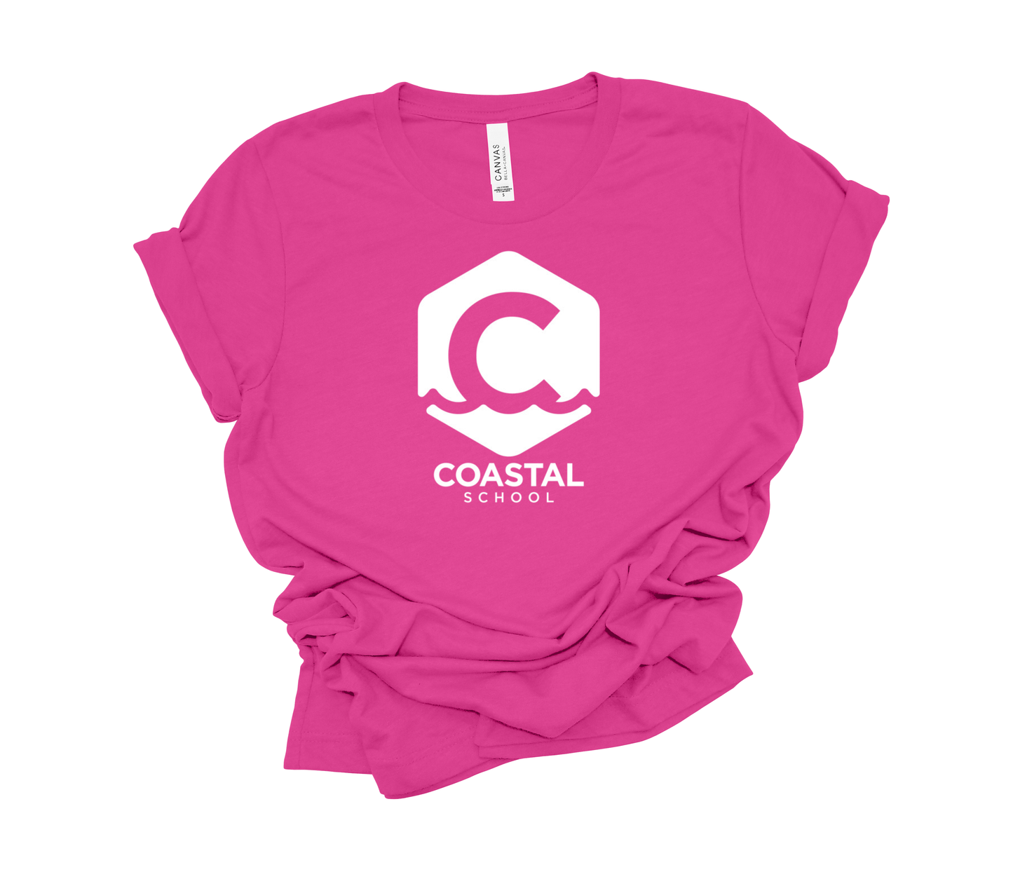 Coastal School Tee- White Logo
