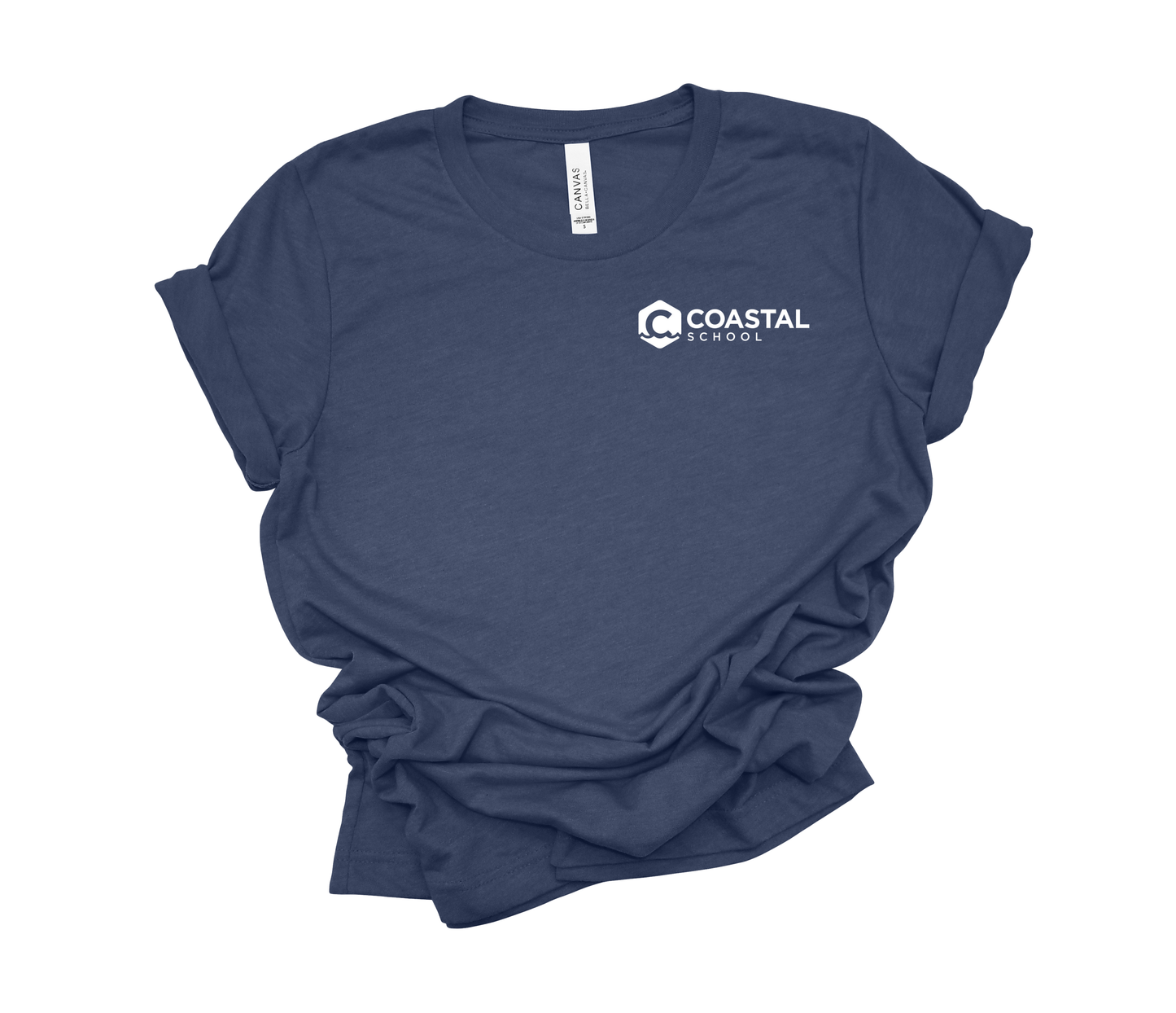 Coastal School Tee- White Pocket Logo