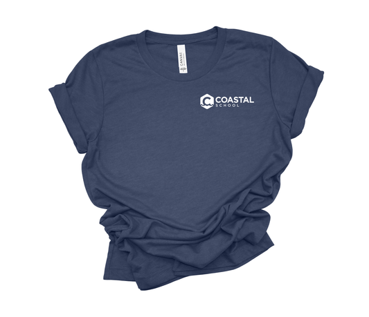 Coastal School Tee- White Pocket Logo