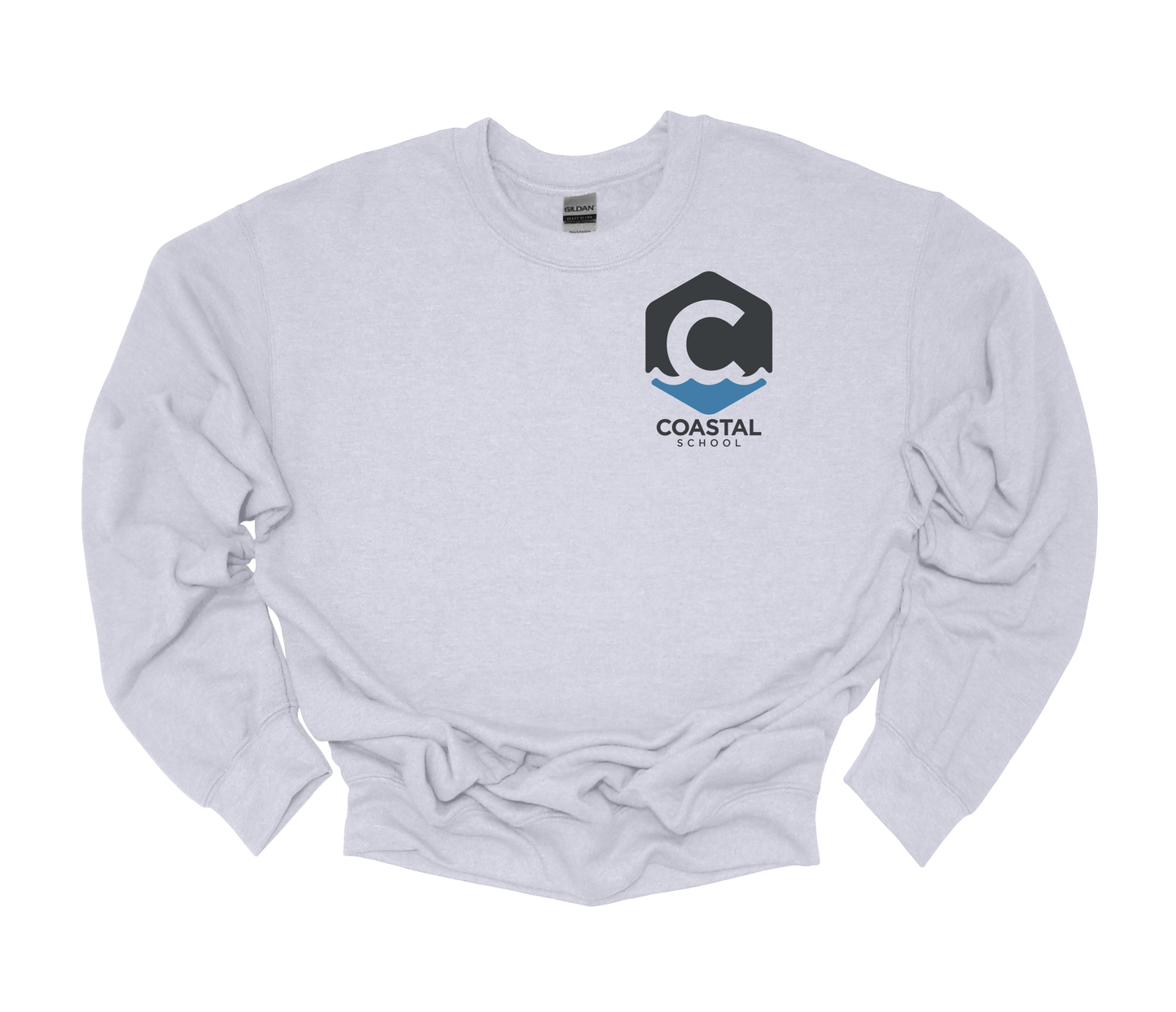 Coastal School Crewneck - Colored C Pocket Logo