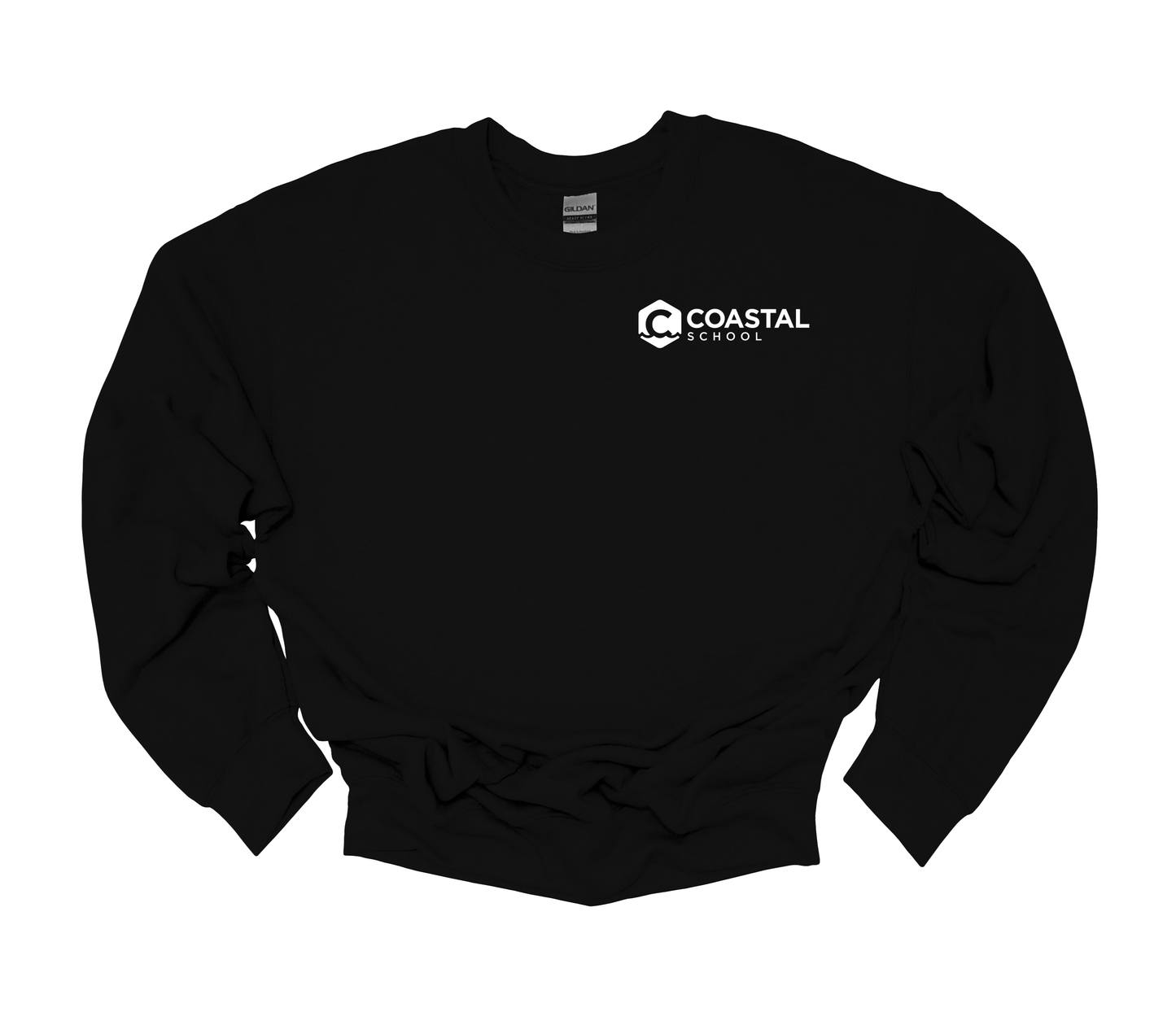 Coastal School Crewneck - White Pocket Logo