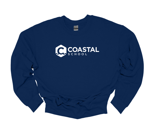 Coastal School Crewneck - White Logo