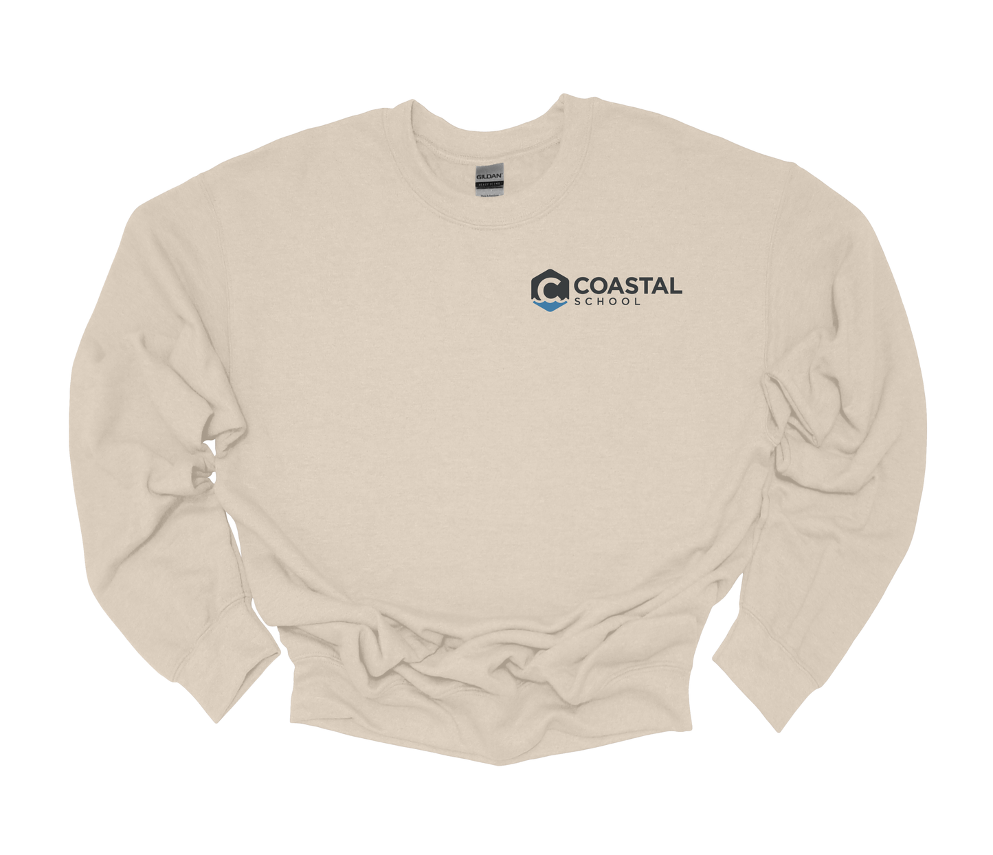 Coastal School Crewneck - Colored Pocket Logo