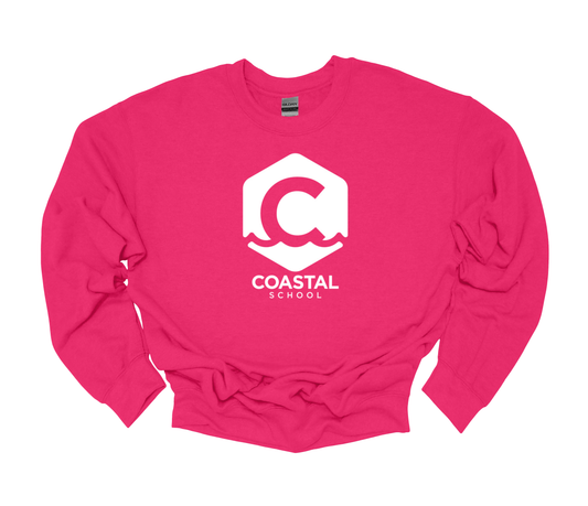 Coastal School Crewneck - White Logo