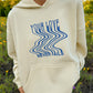 Love Never Fails Cream Unisex Hoodie