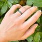 Navy Enamel Praise Ring