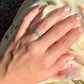 Teal Enamel Purpose Ring