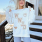 WWJD Varsity Unisex Crewneck